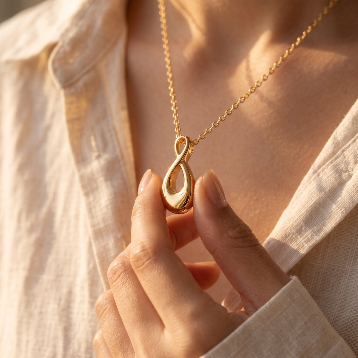 Infinity Urn Necklace