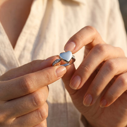 Silver Heart Ring