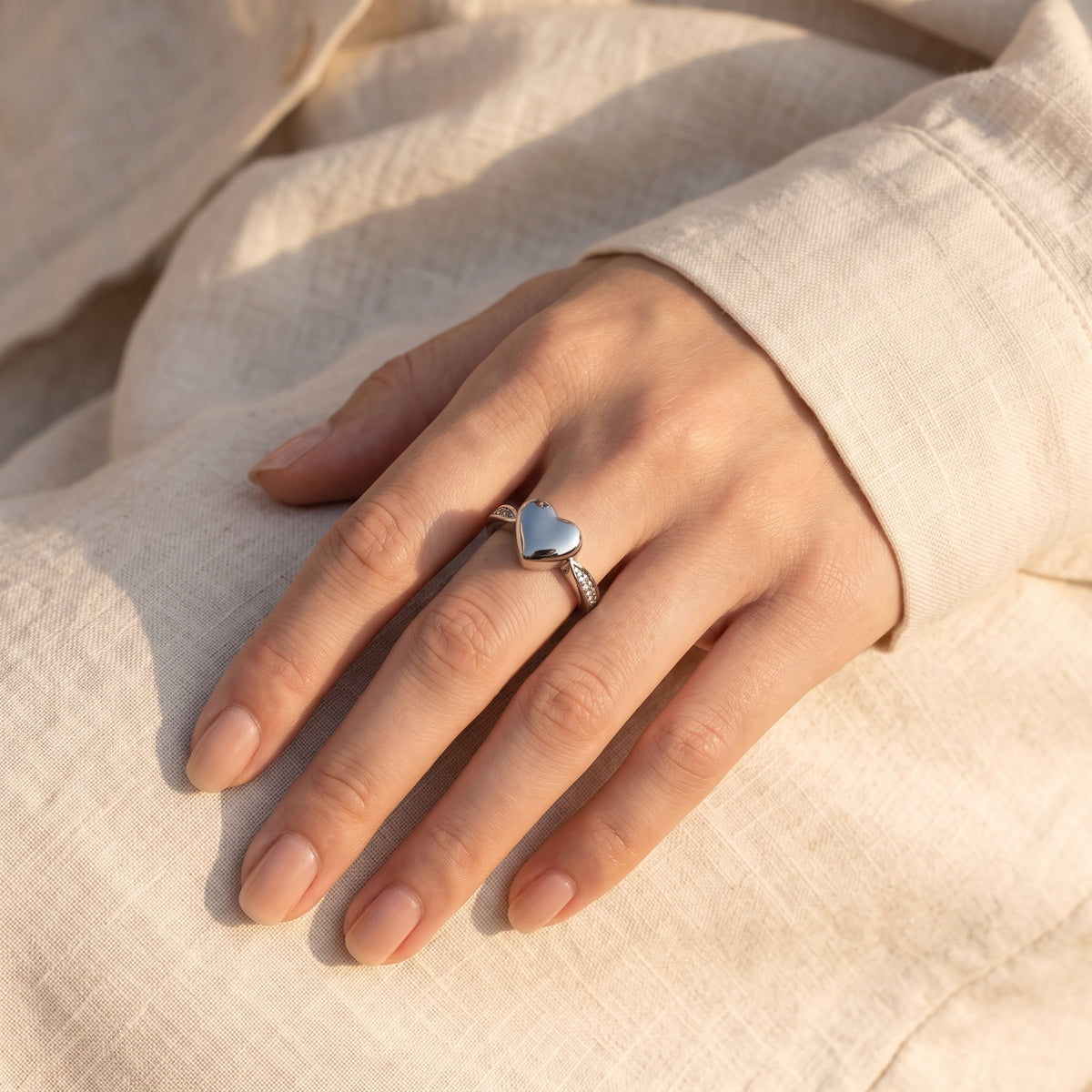 Silver Heart Ring