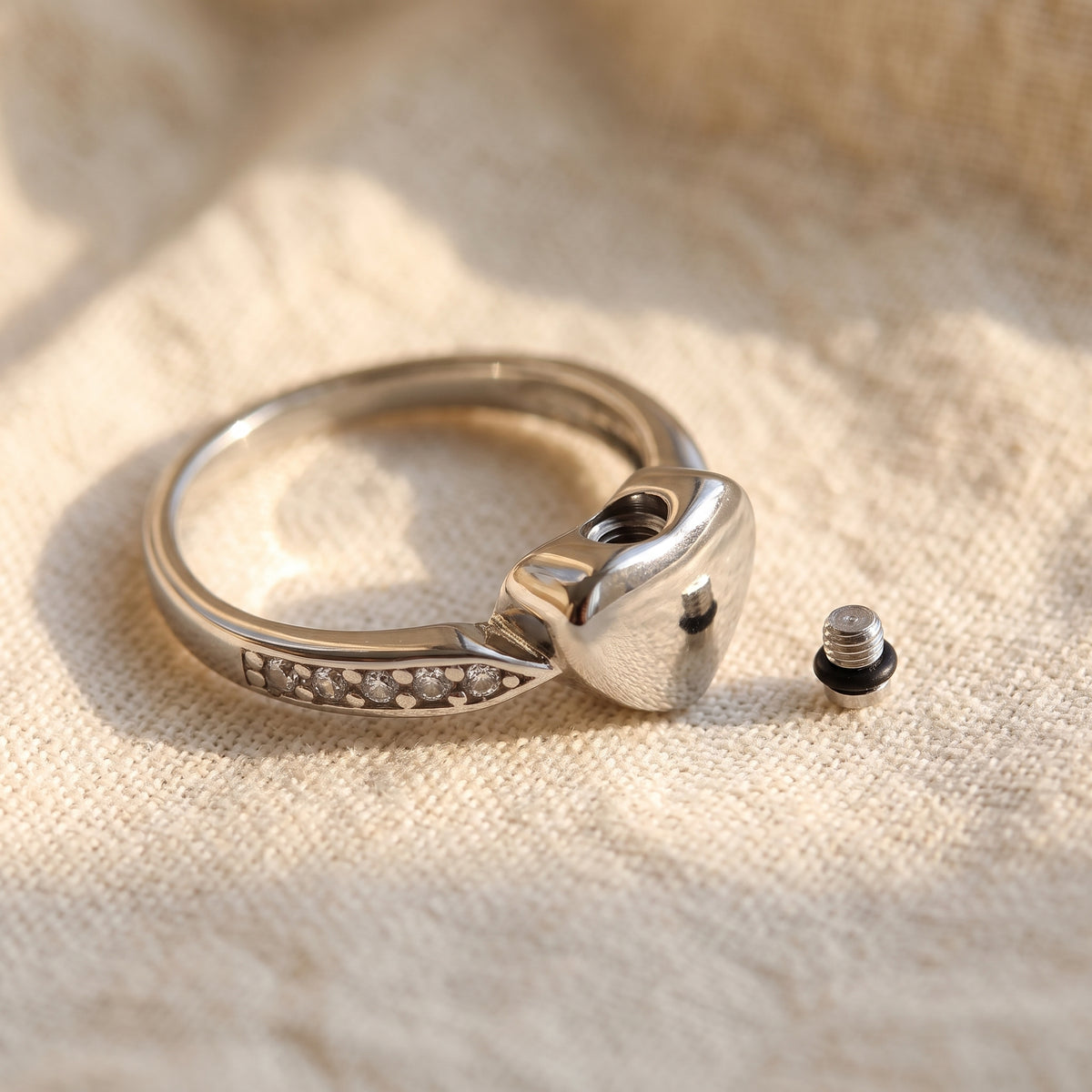 Silver Heart Ring