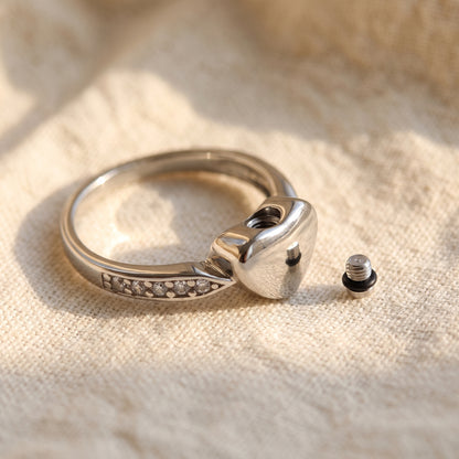 Silver Heart Ring