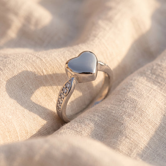 Silver Heart Ring
