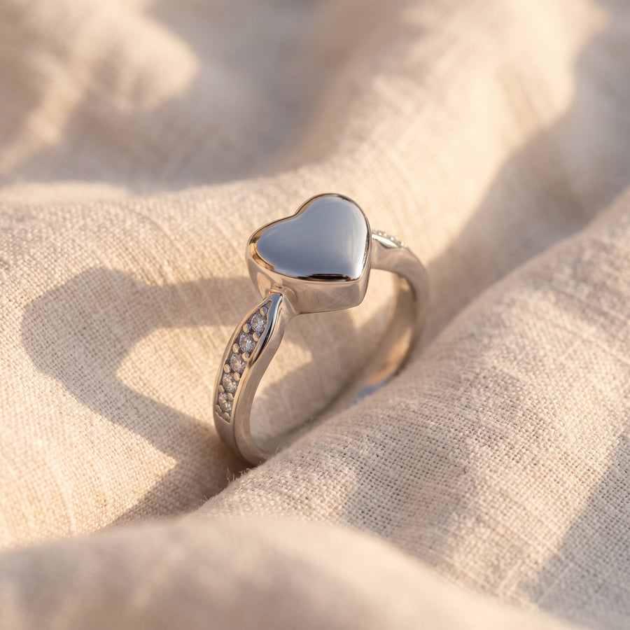 Silver Heart Ring
